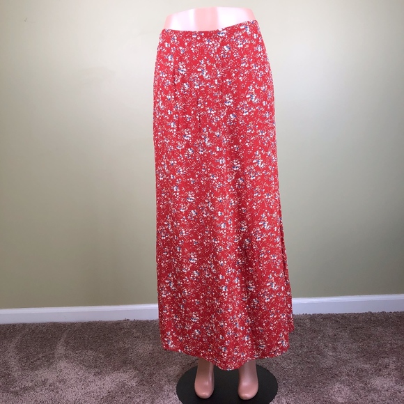 Anthropologie Dresses & Skirts - Anthropologie Maeve Side Slit Floral Maxi Skirt M